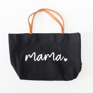 Mama Jute Canvas Tote Bag